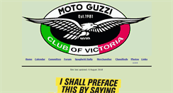 Desktop Screenshot of motoguzziclubvic.asn.au